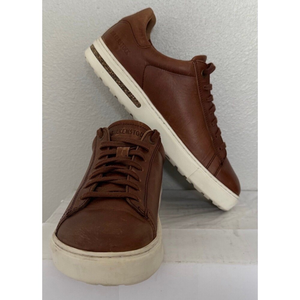 Birkenstock Bend Low Shoes Mens 6 /  Womens 8 Cognac Natural Leather Lace Up